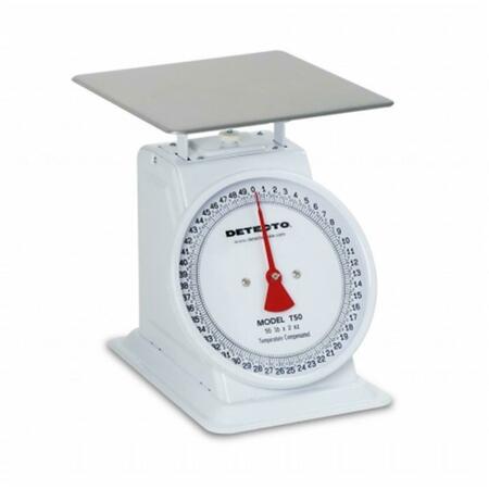 CARDINAL SCALE Dual Reading Top Loading Fixed Dial Scale T-50-KP